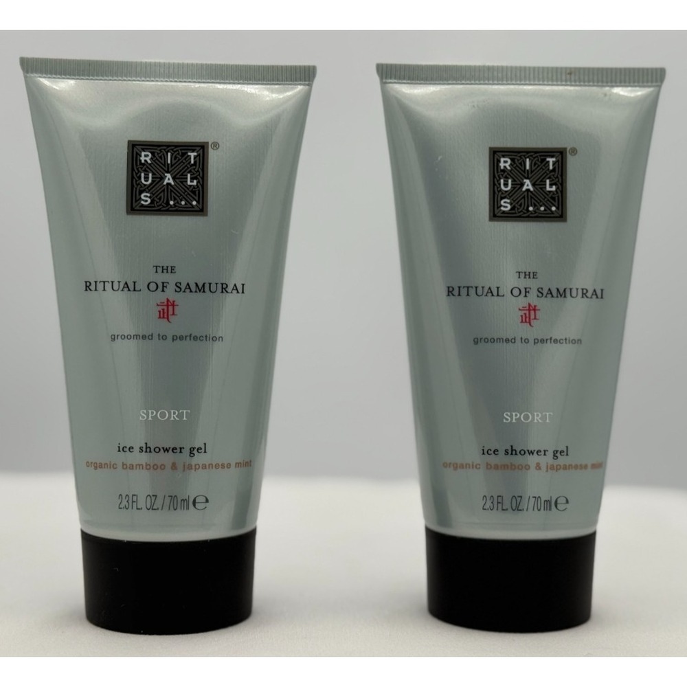 (2) The Ritual of Samurai Sport Ice Shower Gel - NEW No Box - 2.3 FL OZ